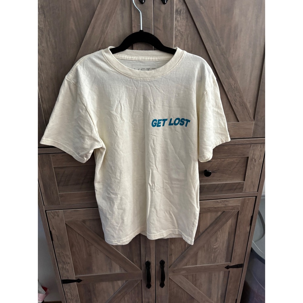 VSTR Kids Get Lost In Nature Graphic T-Shirt Cream Off-White Size Medium